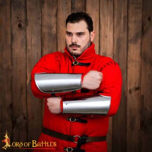 Medieval Knightly Bracers Functional Steel Arm Armor