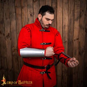 Medieval Knightly Bracers Functional Steel Arm Armor