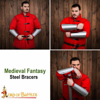 Medieval Knightly Bracers Functional Steel Arm Armor