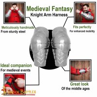 Medieval Fantasy Avenger Arm Harness 16 gauge