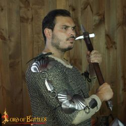 15th century Medieval Jack Chains with Real Leather Cords 18 gauge