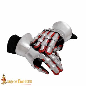 Medieval Knightly Hourglass Gauntlets 14th century 16 gauge