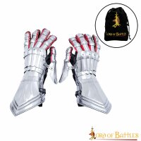 Medieval Fantasy Knightly Gauntlets 16 gauge