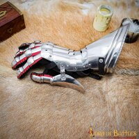 Medieval Fantasy Knightly Gauntlets 16 gauge