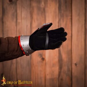 Medieval Knightly Hourglass Gauntlets 14th century 16 gauge