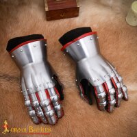 Medieval Knightly Hourglass Gauntlets 14th century 16 gauge