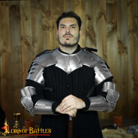 Late Medieval Arm Armor Set with Pauldrons and Arm harness 16 gauge