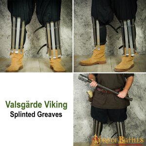 Valsgärde Viking Splinted Greaves 16 gauge
