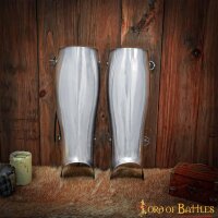 Late Medieval Knightly Steel Greaves