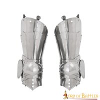 15th century Gothic Knight Leg Armor 16 gauge