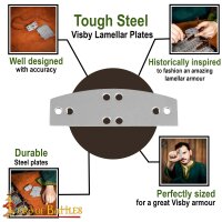 Visby Lamellar Loose Plates for assembling your own lamellar Armor