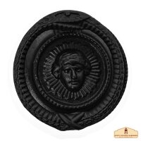 Black Vintage Medusa Head Circle Solid Decorative Front Door Artisan Made Antique Knocker