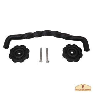 Black Cast Iron Pull Handles 12" Cabinet Door Handles, Gate Handle Pull, Barn Door Hardware, Grab Handles