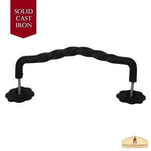 Drawer handle, chest handle / iron door handle, rustic, 31.7 cm