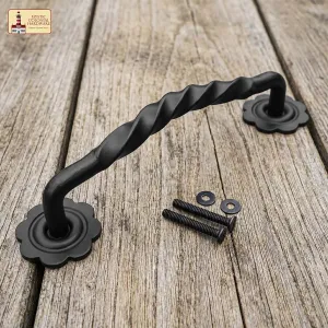Drawer handle, chest handle / iron door handle, rustic, 31.7 cm