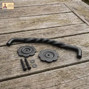 Drawer handle, chest handle / iron door handle, rustic, 31.7 cm