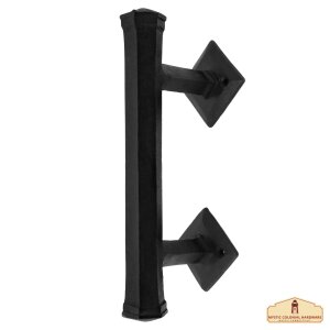 Medieval Style Castle Door Handle: Solid Hand Forged Iron