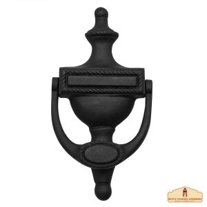 Traditional Roped Style Classic Front Door Knocker 8" H X 3.5 W Decorative Vintage Solid Antique Entry Door Knocker
