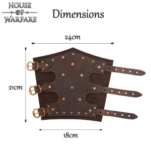 Fantasy Assassin Handcrafted Genuine Leather Bracers