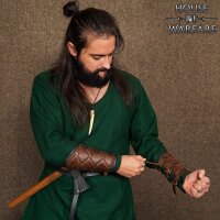 Handcrafted Genuine Viking Leather Bracers