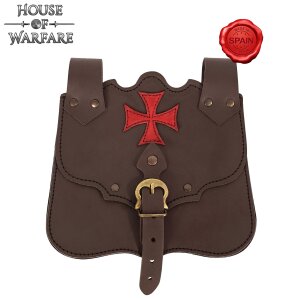 The Crusader Fantasy Leather Belt Bag