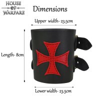 The Crusader´s Fantasy Leather Wrist Band