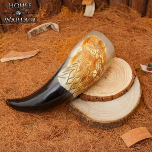 The Fenrir Wolf Genuine Drinking Horn