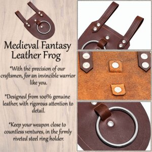 Leather Frog with Ring Holder