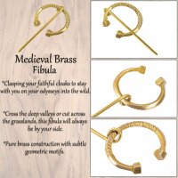 Medieval Pure Brass Small Pennanular Fibula / Cloak Pin