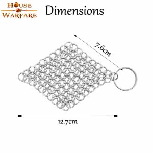 Chainmail Keychain Butted Mild Steel 8mm 16g