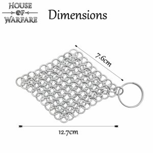 Chainmail Keychain Butted Mild Steel 8mm 16g