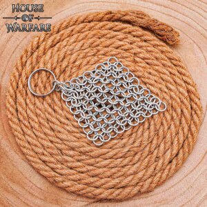 Chainmail Keychain Butted Mild Steel 8mm 16g