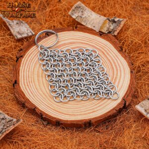 Chainmail Keychain Butted Mild Steel 8mm 16g