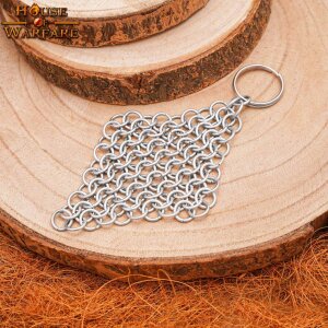 Chainmail Keychain Butted Mild Steel 8mm 16g