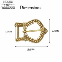 Late Medieval Solid Brass Buckle for Leather Belts / Straps