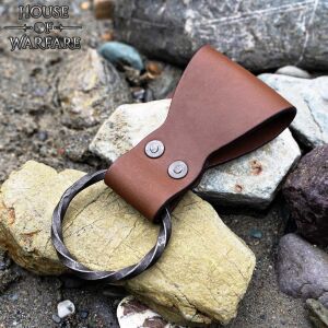Leather Ring Frog for Axes Swords and Daggers
