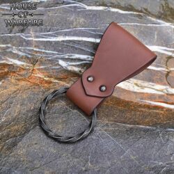 Leather Ring Frog for Axes Swords and Daggers