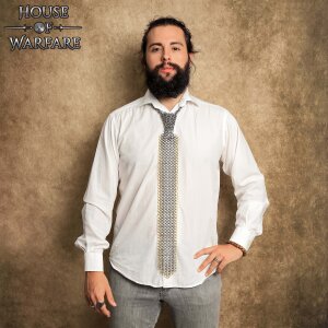 The Knights Tuxedo Chainmail Tie Butted Mild Steel and...