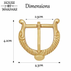 Solid Brass Viking Belt Buckle