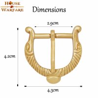 Solid Brass Viking Belt Buckle