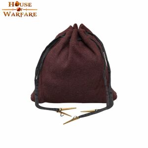 Medieval Merchant Woolen Drawstring Pouch