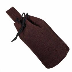 Medieval Drawstring Belt Bag,  Handwoven Canvas