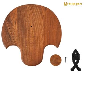 Hardwood Sword Plaque With 15Mm (0.59 inch) & 20Mm (0.79 inch) Screw