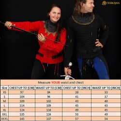 Late Middle Ages doublet canvas doublet with studs red unisex