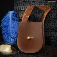 Birka Viking Leather Bag Tarsoly Based On Historical Original From R¶Sta & Birka Ideal For Viking Reenactments, Larp And Movie Prop