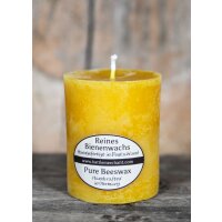 Candle made of pure beeswax, solid, molded