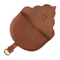 High medieval bag brown D-shape