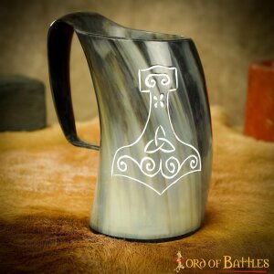 Drinking Mug or Beer Mug Thors Hammer "Mjölnir" app. 600ml capacity