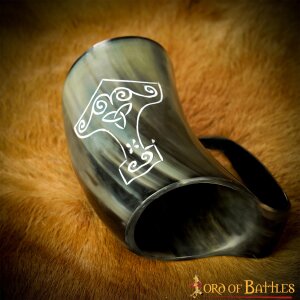 Drinking Mug or Beer Mug Thors Hammer "Mjölnir" app. 600ml capacity