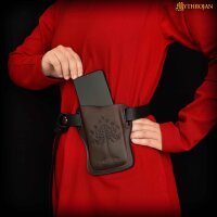 Medieval leather mobile phone case